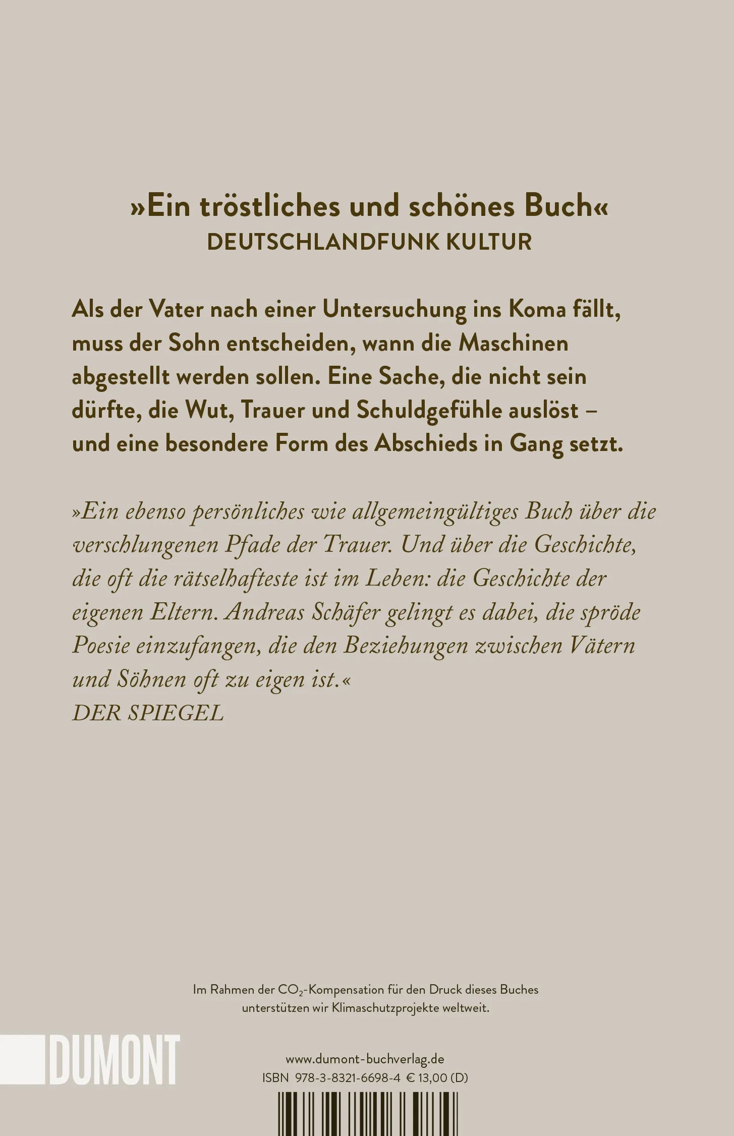 BuchrÃ¼ckseite von 'Die Schuhe meines Vaters' mit Klappentext - Taschenbuch