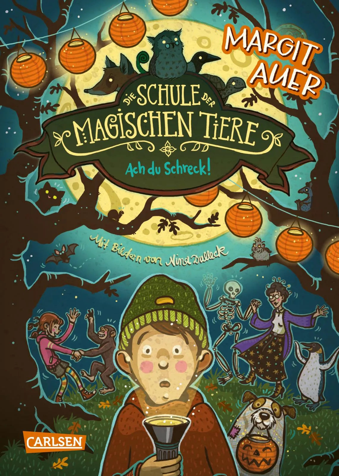 Buchcover von 'Die Schule der magischen Tiere 14: Ach du Schreck!' - Gebundene Ausgabe von Margit Auer