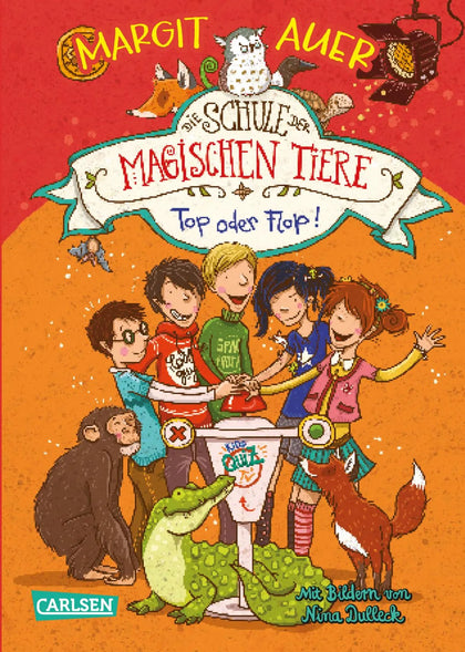 Buchcover von 'Die Schule der magischen Tiere 5: Top oder Flop!' - Gebundene Ausgabe von Margit Auer