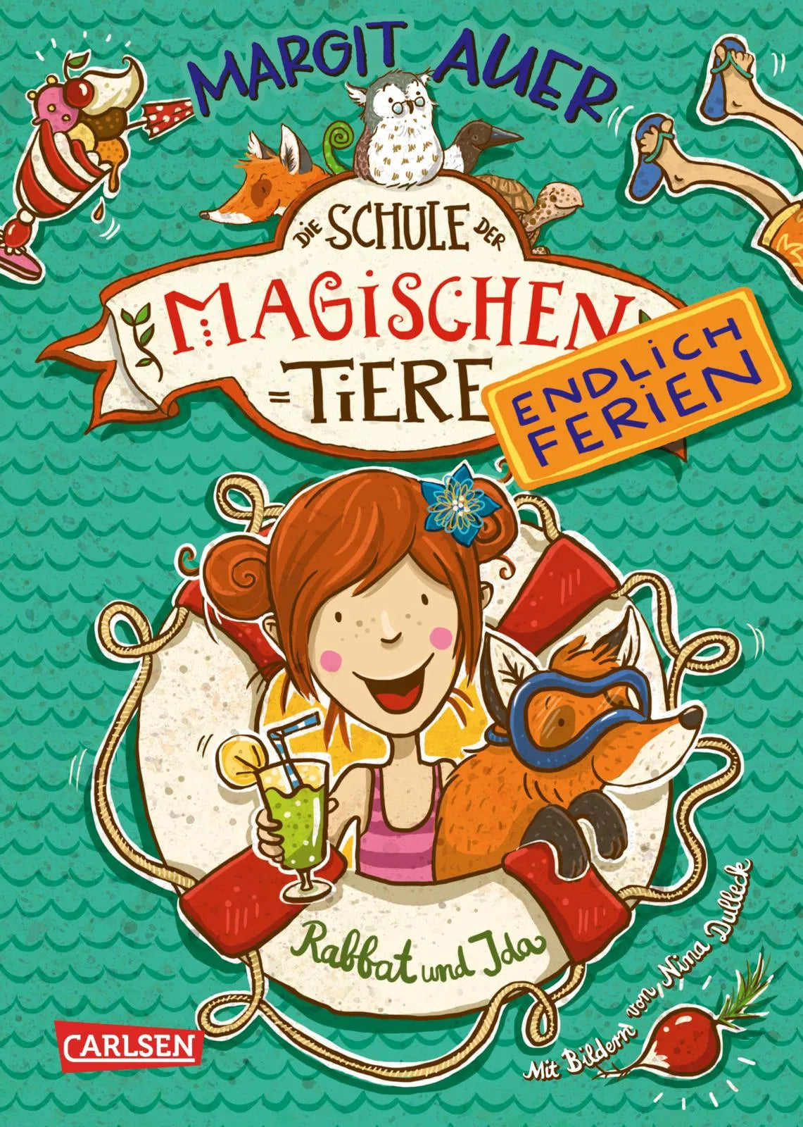 Cover: Die Schule der magischen Tiere. Endlich Ferien 1: Rabbat und Ida (Hardcover) von Margit Auer