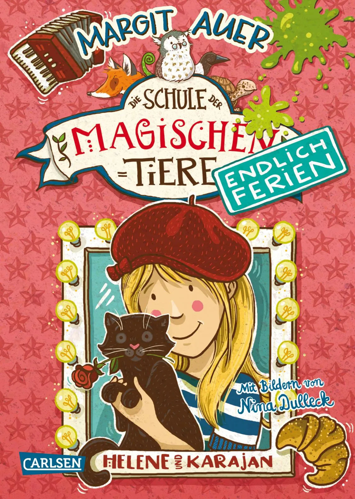 Cover: Die Schule der magischen Tiere. Endlich Ferien 4: Helene und Karajan (Hardcover) von Margit Auer