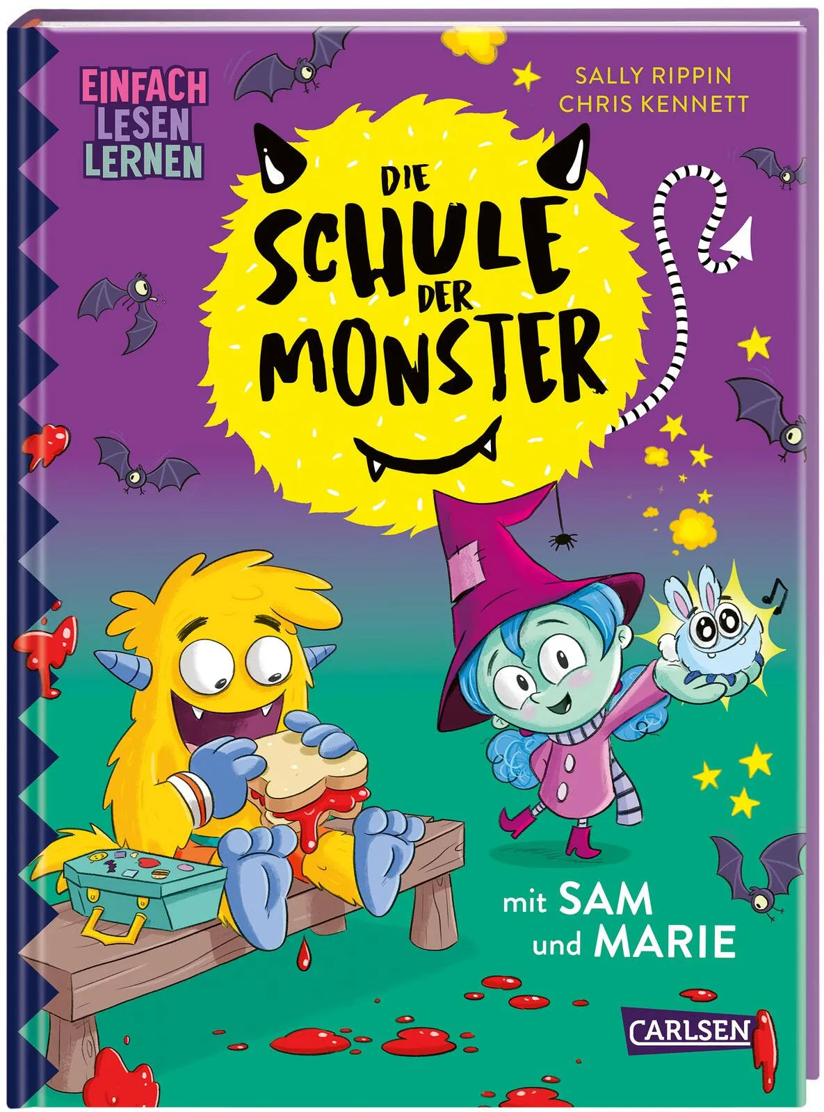 Buchcover von 'Die Schule der Monster mit Sam und Marie' - Gebundene Ausgabe von Sally Rippin