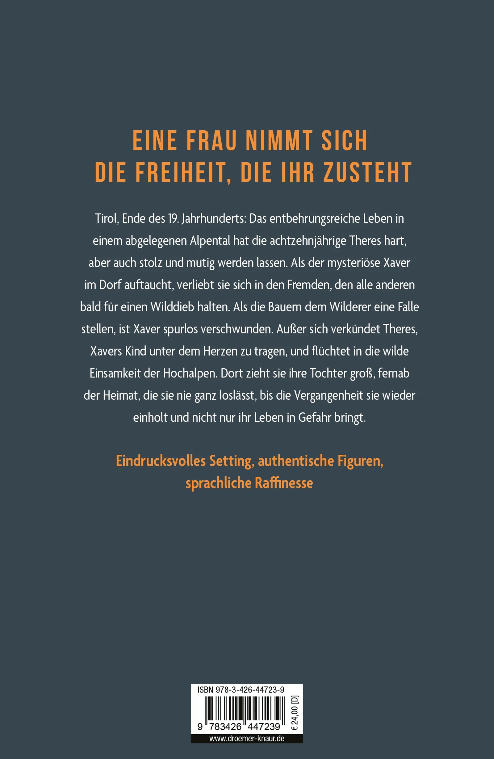 Rückseite: Die Schwarzgeherin (Hardcover)