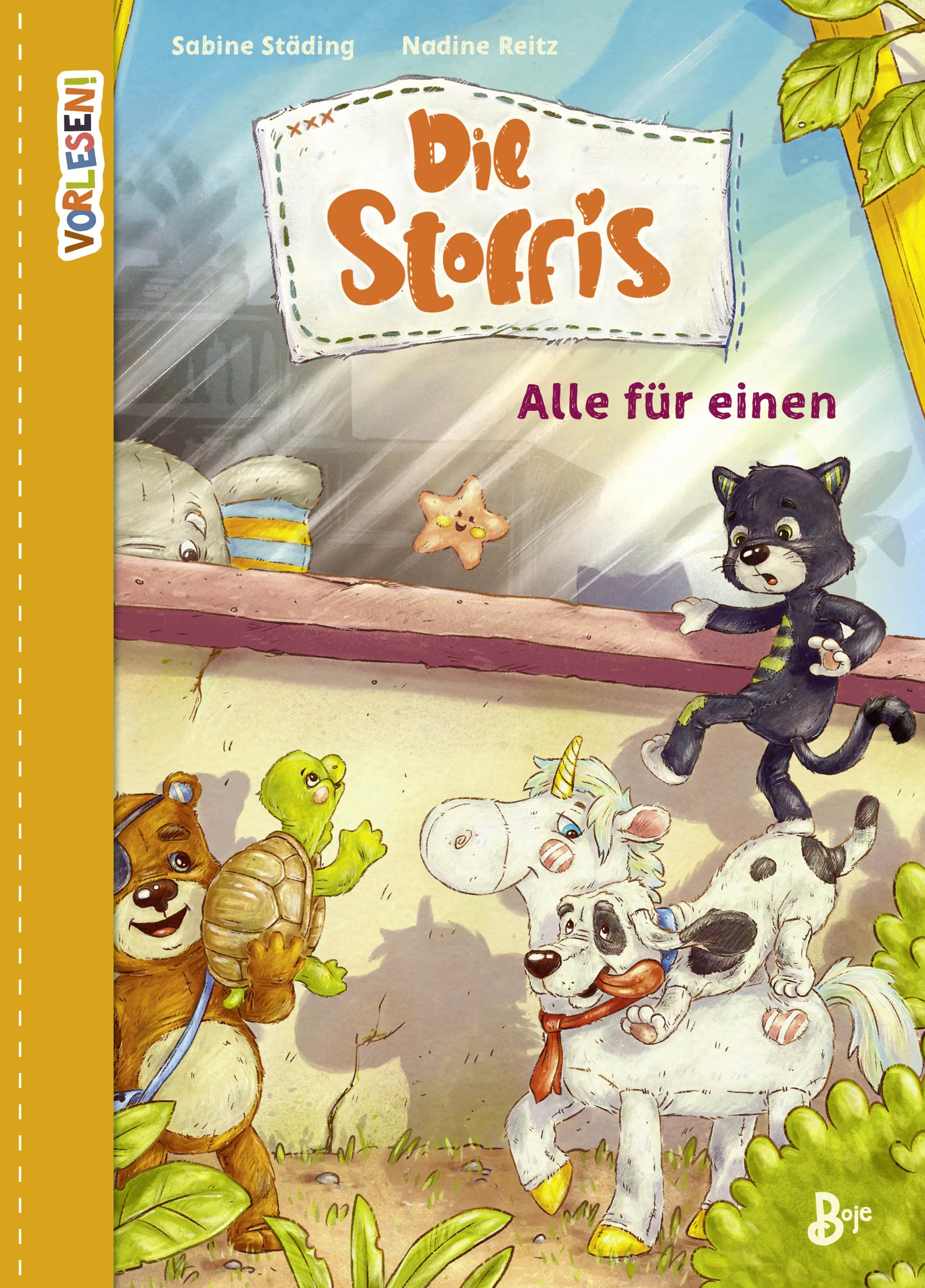 Buchcover von 'Die Stoffis - Alle für einen' - Gebundene Ausgabe von Sabine Städing