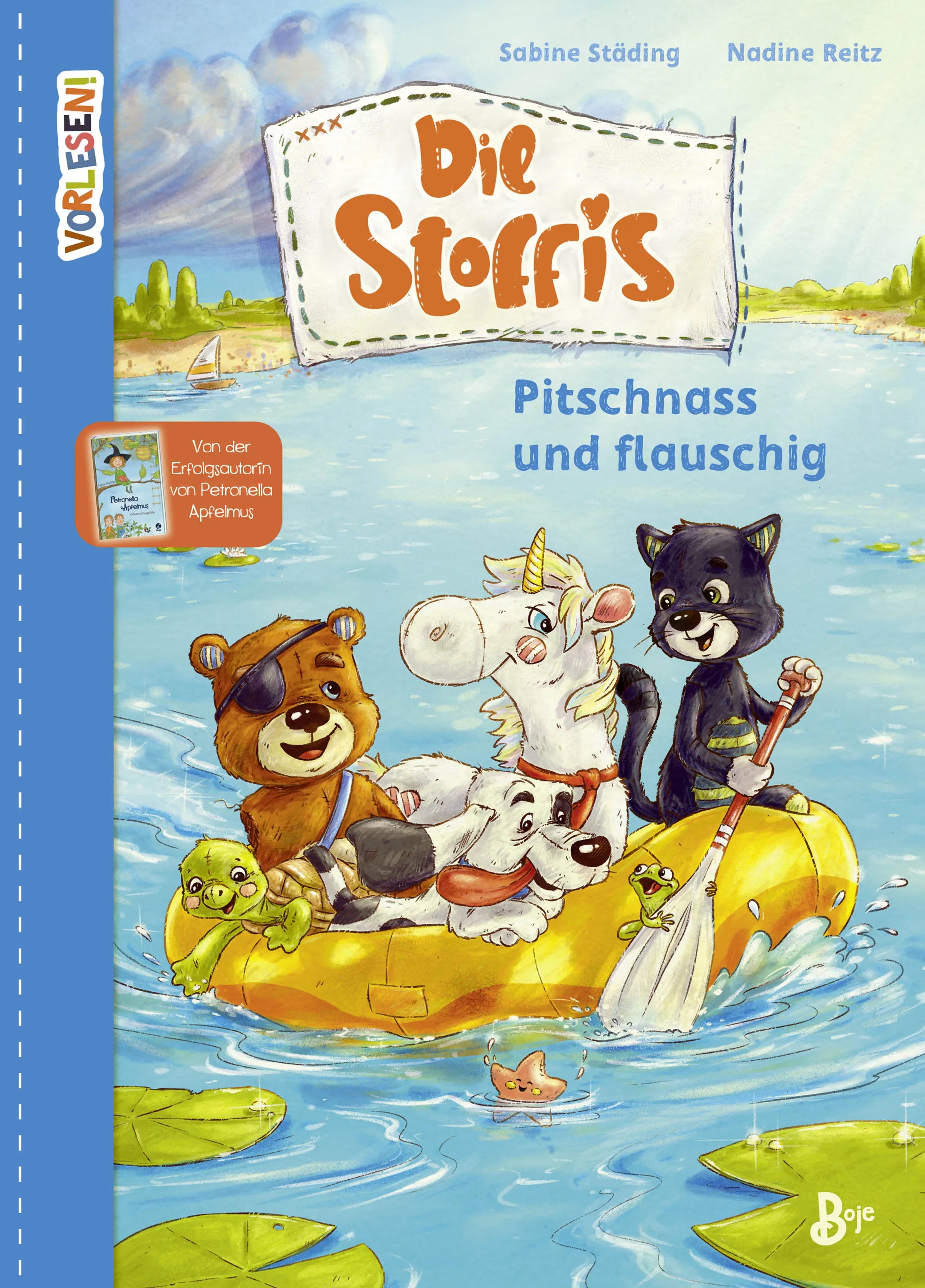 Buchcover von 'Die Stoffis - Pitschnass und flauschig' - Gebundene Ausgabe von Sabine Städing