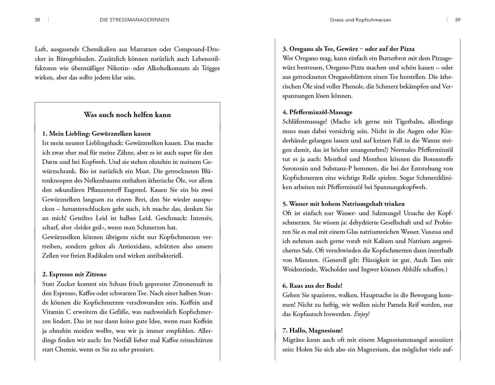 Innenansicht von 'Die Stressmanagerinnen' - Taschenbuch
