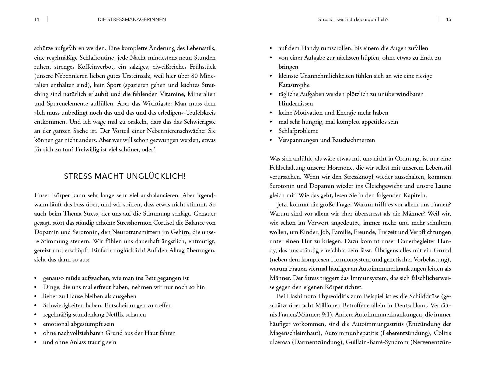 Innenansicht von 'Die Stressmanagerinnen' - Taschenbuch