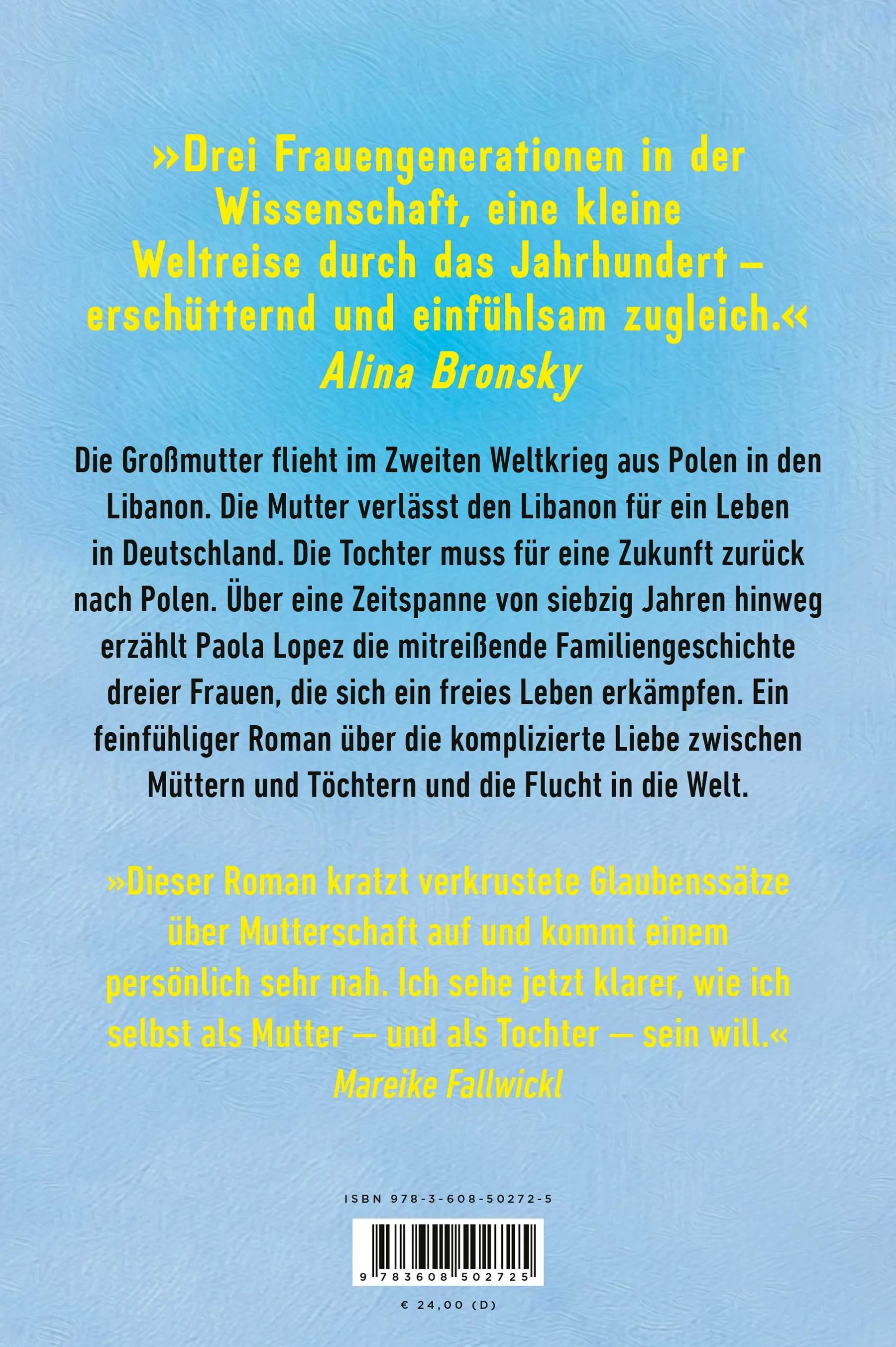 Buchrückseite von 'Die Summe unserer Teile' mit Klappentext - Gebundene Ausgabe