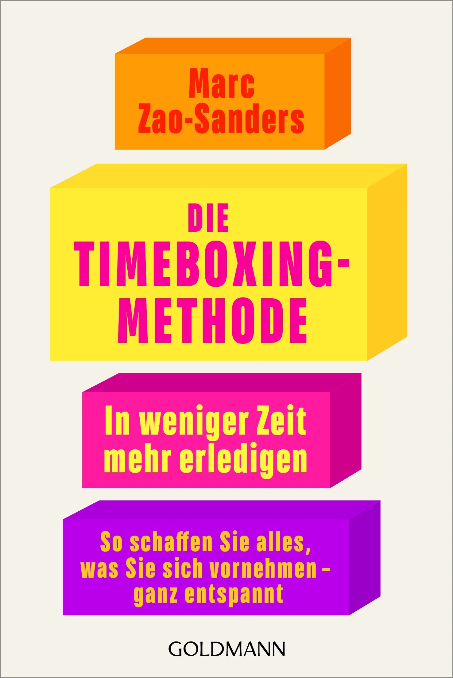 Cover: Die Timeboxing-Methode (E-Book) von Marc Zao-Sanders