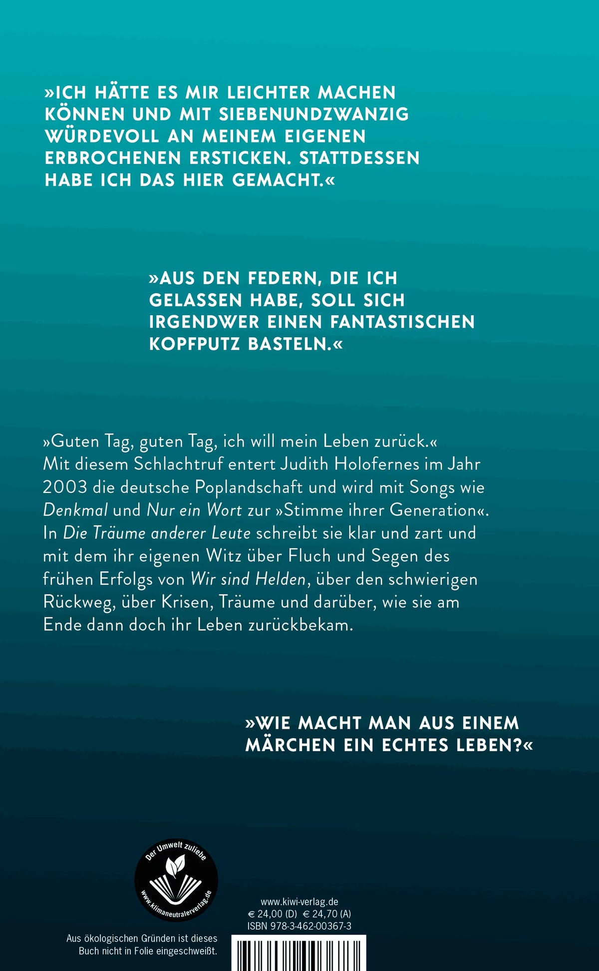 Rückseite: Die Träume anderer Leute (Hardcover)
