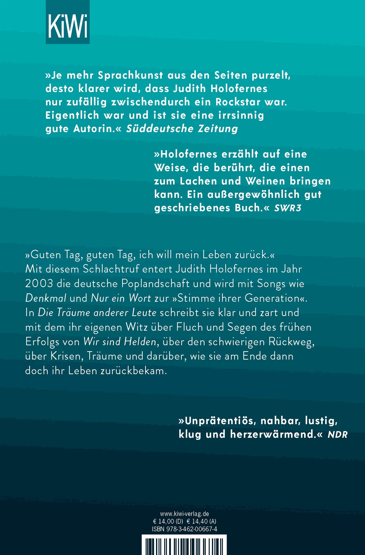 Rückseite: Die Träume anderer Leute (Taschenbuch)