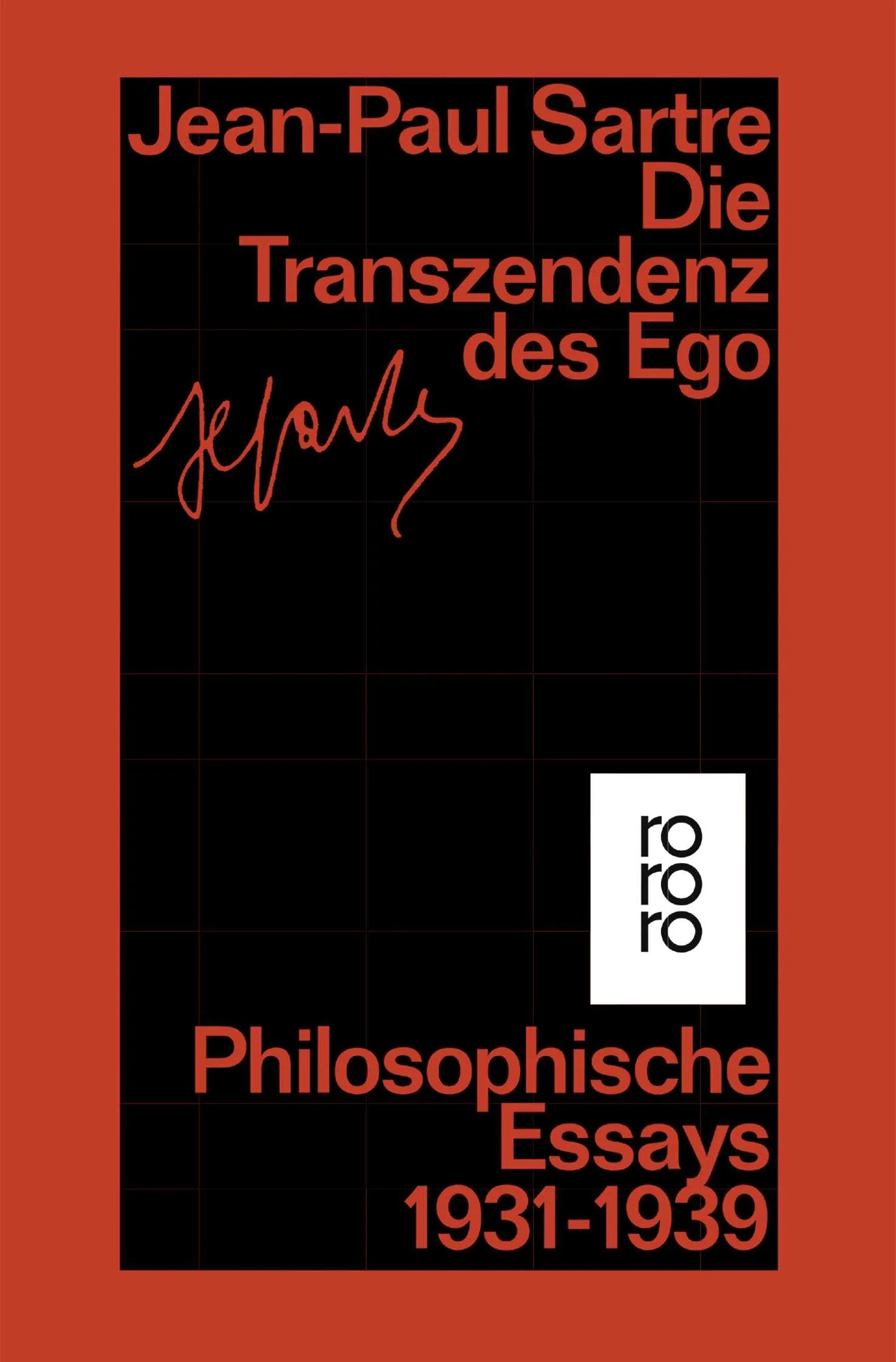 Buchcover von 'Die Transzendenz des Ego' - Taschenbuch von Jean-Paul Sartre