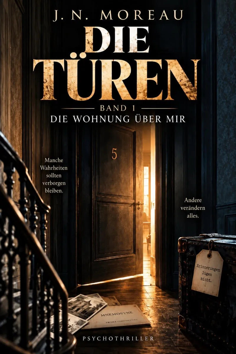 Cover: DIE TÜREN - Band 1: Die Wohnung über mir (E-Book) von J.N. Moreau