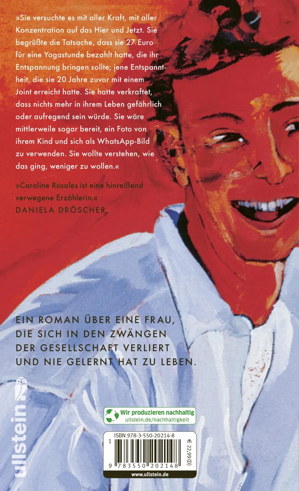 Buchrückseite von 'Die Ungelebten' mit Klappentext - Gebundene Ausgabe