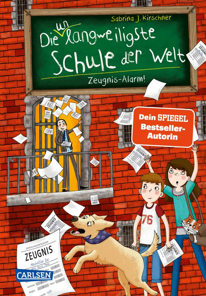 Buchcover von 'Die unlangweiligste Schule der Welt 4: Zeugnis-Alarm!' - Gebundene Ausgabe von Sabrina J. Kirschner