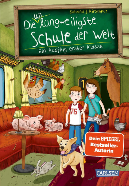 Buchcover von 'Die unlangweiligste Schule der Welt 9: Ein Ausflug erster Klasse' - Gebundene Ausgabe von Sabrina J. Kirschner