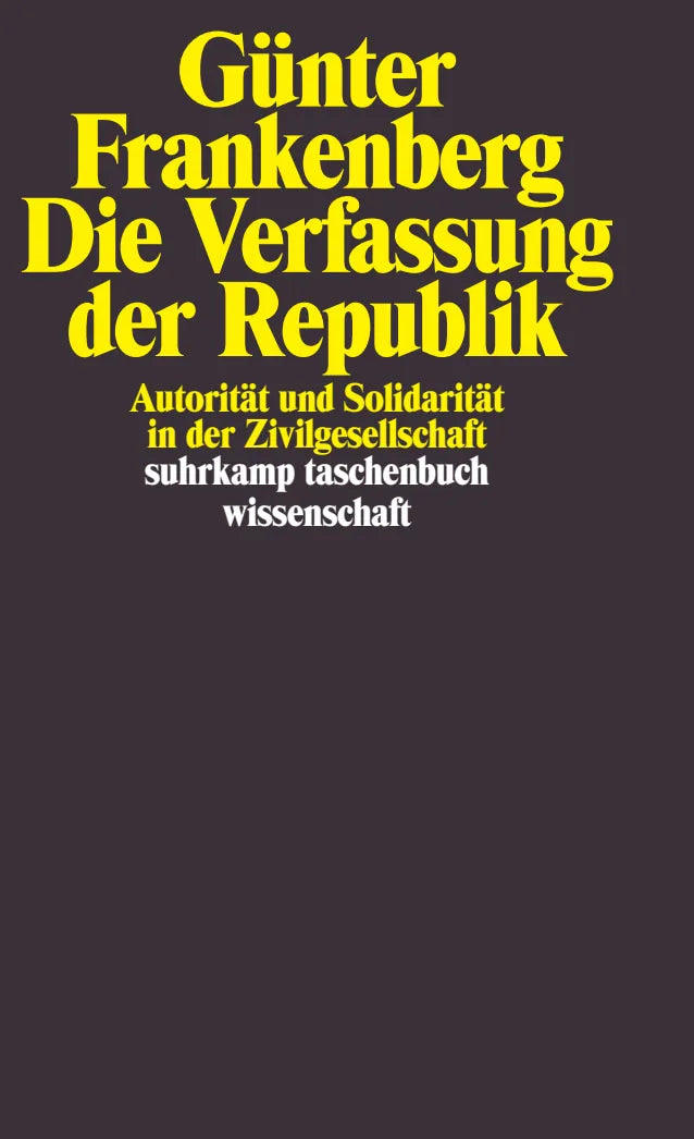 Buchcover von 'Die Verfassung der Republik' - Taschenbuch von Günter Frankenberg