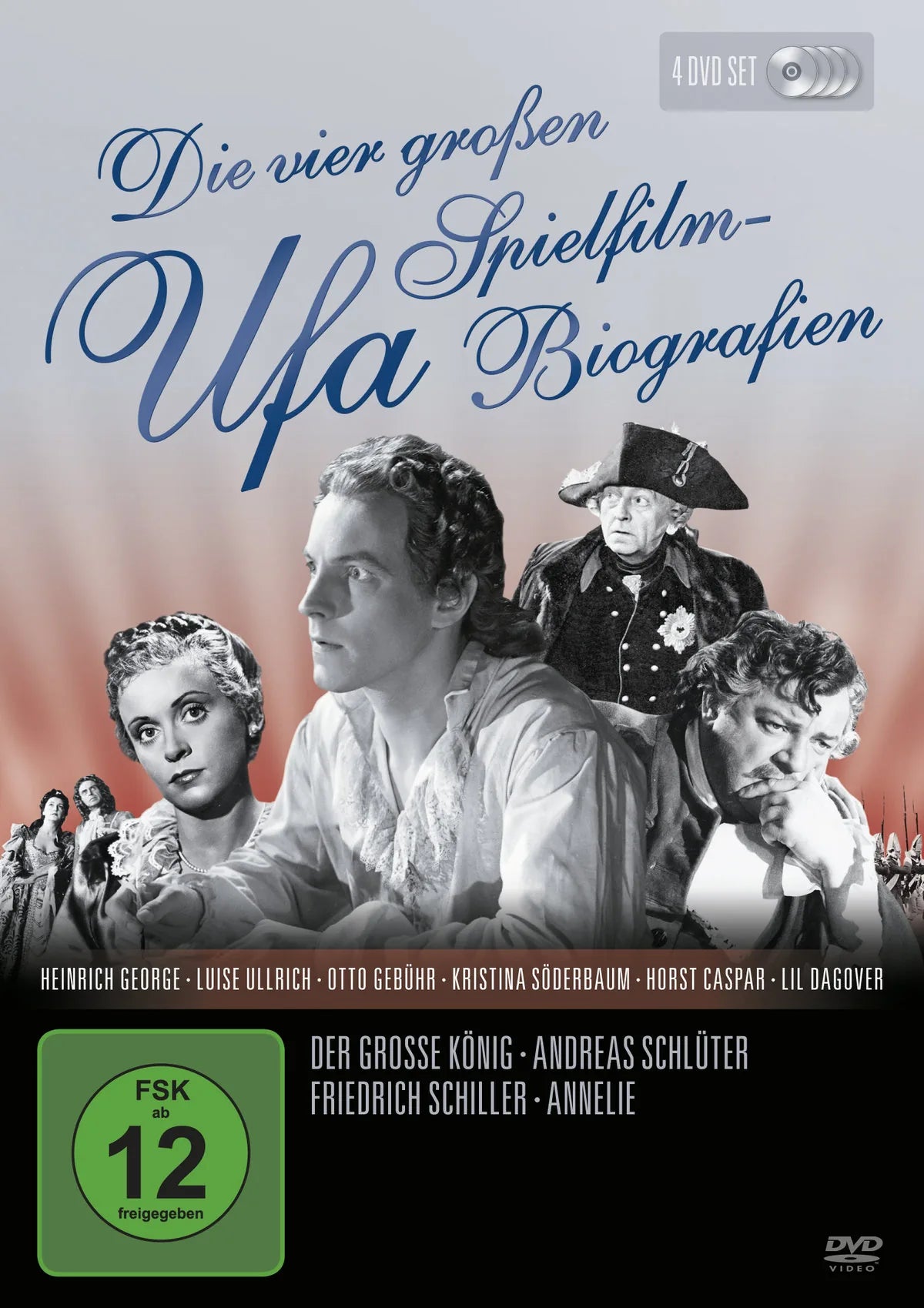 Die vier großen UFA Spielfilm-Biographien [4DVD] - DVD