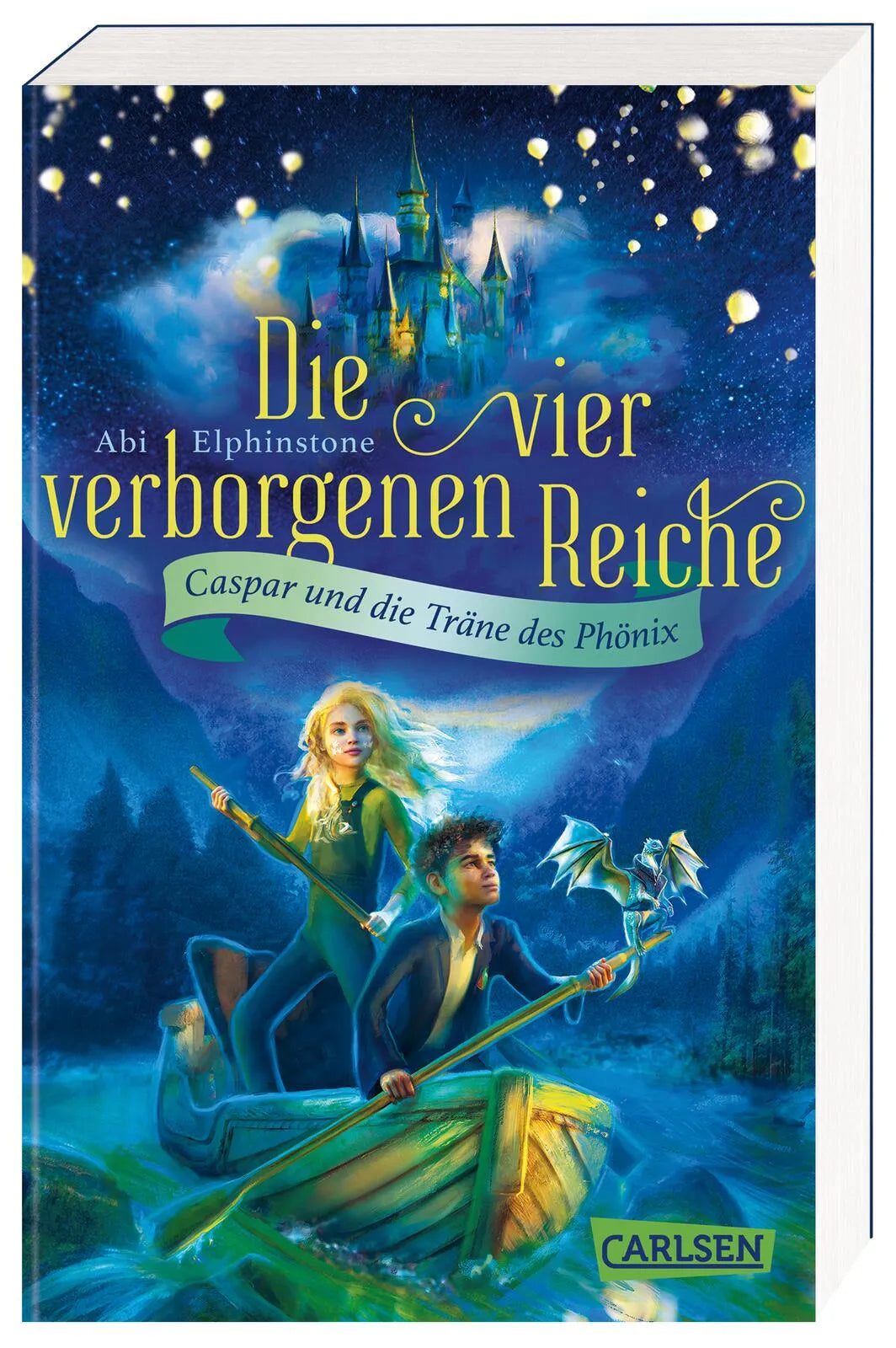 Buchcover von 'Die vier verborgenen Reiche 1: Caspar und die Träne des Phönix' - Taschenbuch von Abi Elphinstone