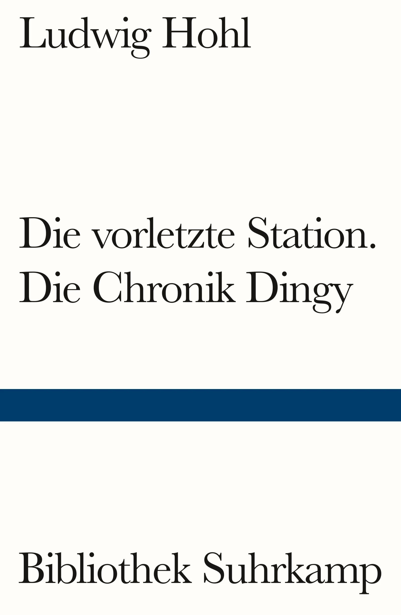 Cover: Die vorletzte Station / Die Chronik Dingy (E-Book) von Ludwig Hohl