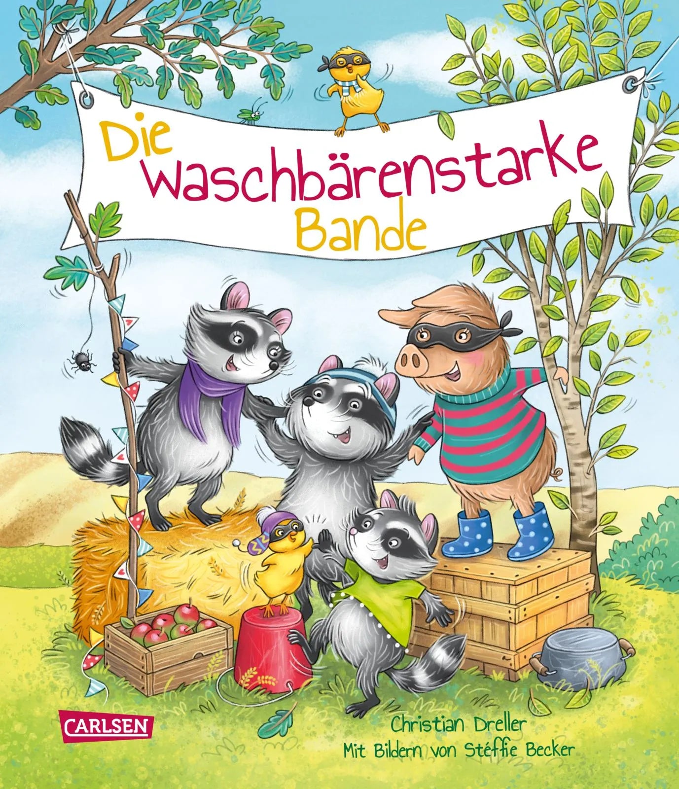 Buchcover von 'Die waschbärenstarke Bande' - Gebundene Ausgabe von Christian Dreller