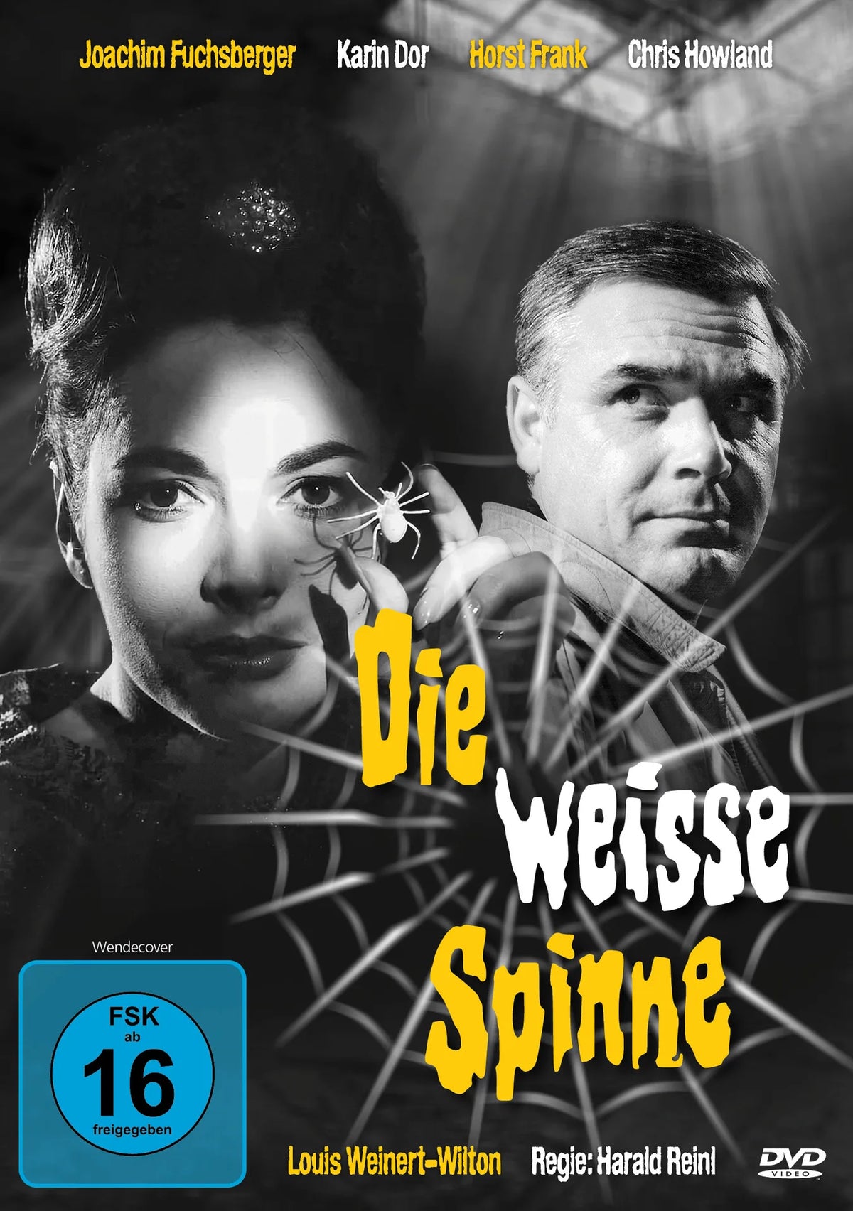 DVD-Cover: Die weiße Spinne - Neuauflage. Regie: Harald Reinl