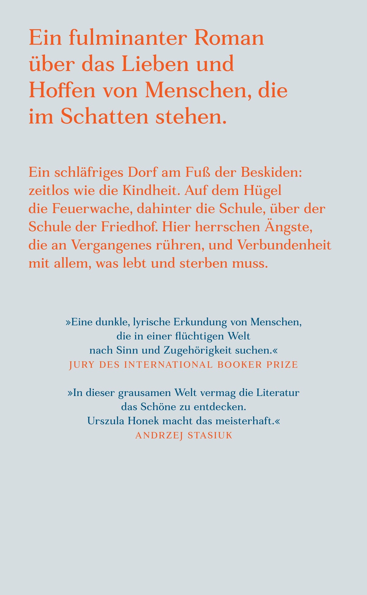 Buchrückseite von 'Die weißen Nächte' mit Klappentext - Gebundene Ausgabe