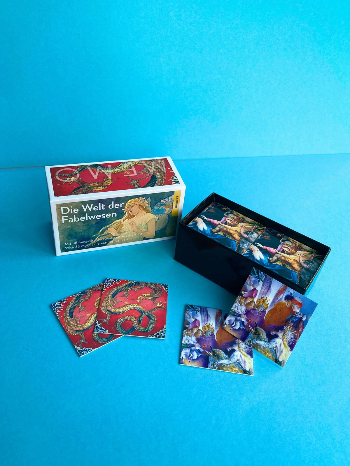 Die Welt der Fabelwesen. Memo | The World of Fabulous Beasts. Matching Game – Ansicht