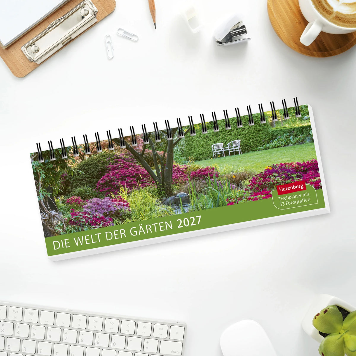 Die Welt der Gärten Premium-Tischplaner 2027 - Wochenkalender mit 53 Fotografien – Ansicht