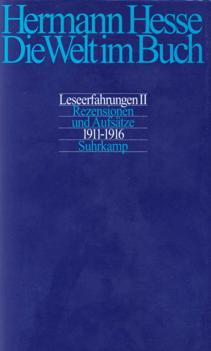 Buchcover von 'Die Welt im Buch' - Gebundene Ausgabe von Hermann Hesse