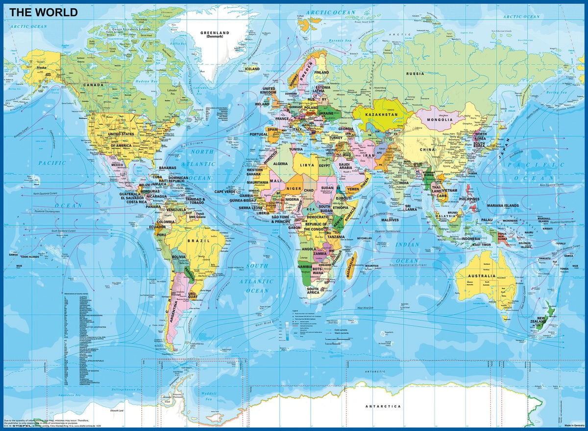 Kinderpuzzle 200 XXL Teile - Die Welt – Ansicht