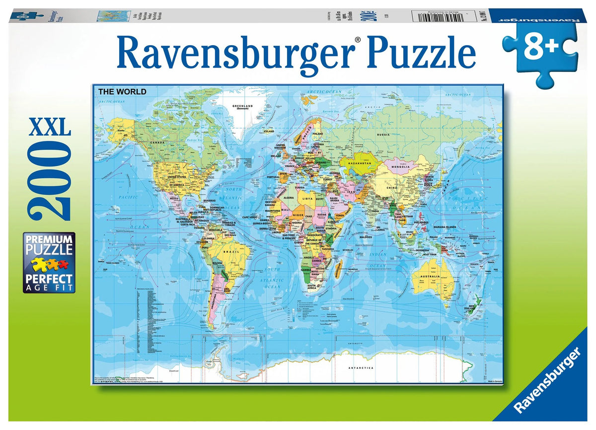 Kinderpuzzle: Kinderpuzzle 200 XXL Teile - Die Welt