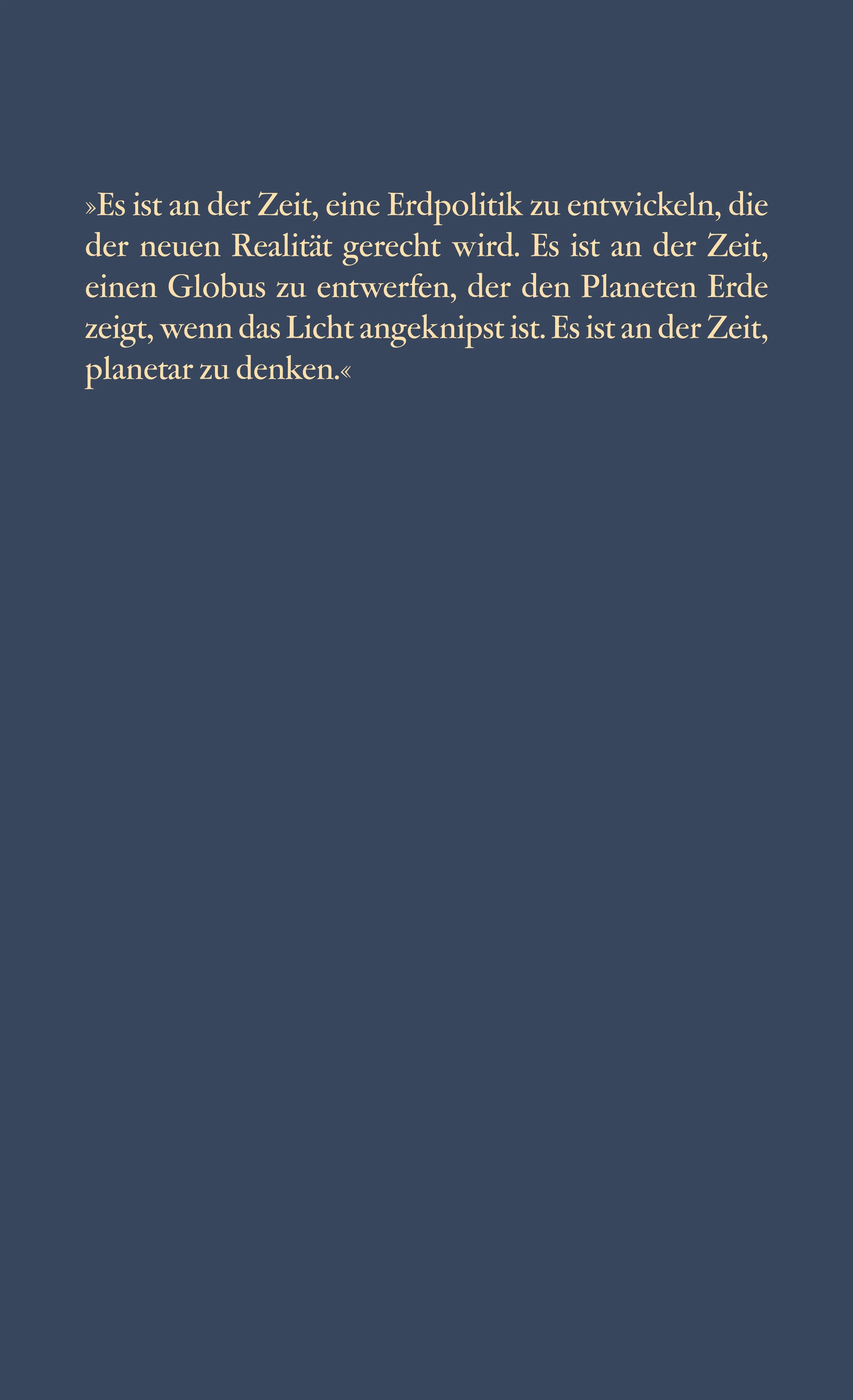 Rückseite: Die Welt und die Erde (Paperback)