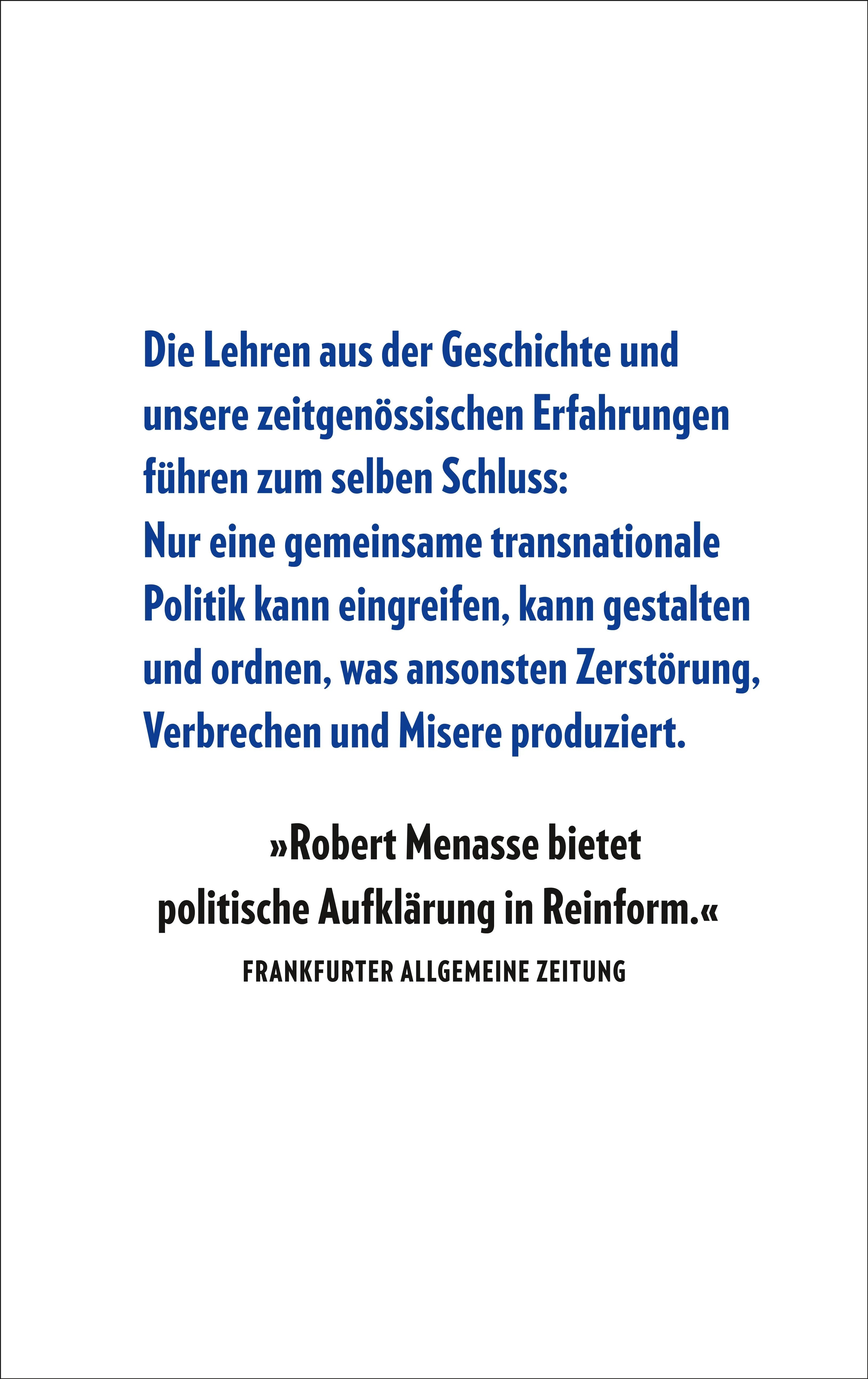 Buchrückseite von 'Die Welt von morgen' mit Klappentext - Gebundene Ausgabe