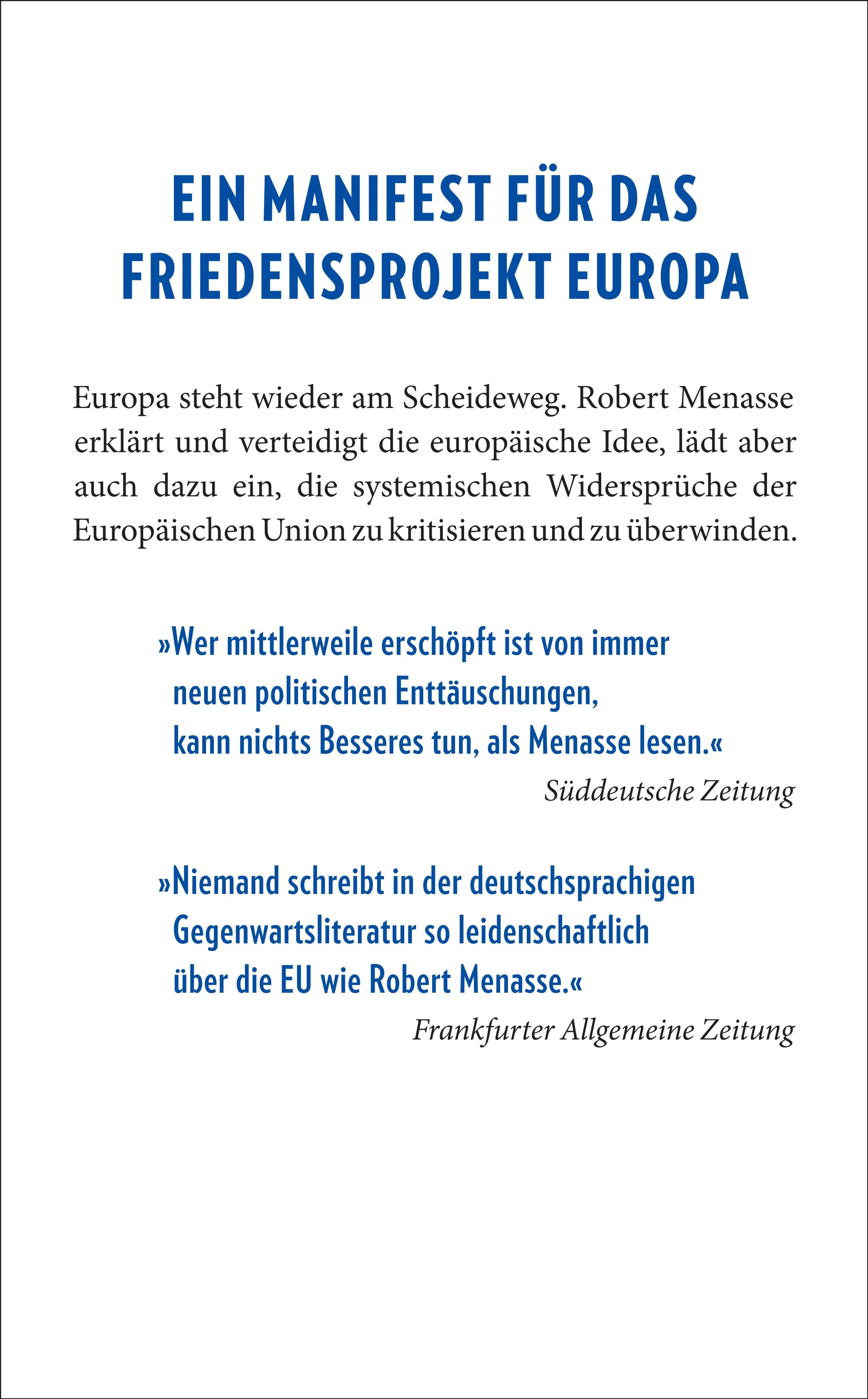 Buchrückseite von 'Die Welt von morgen' mit Klappentext - Taschenbuch