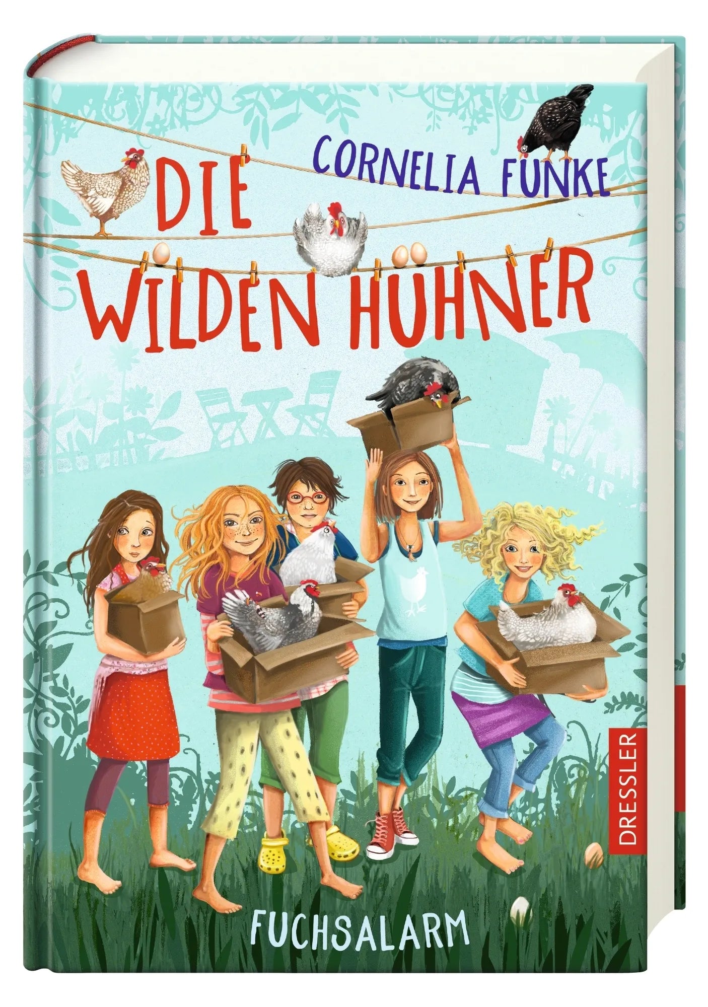 Produktansicht: Die Wilden Hühner 3. Fuchsalarm. Neu illustriert von Florentine Prechtel (Gebundene Ausgabe)