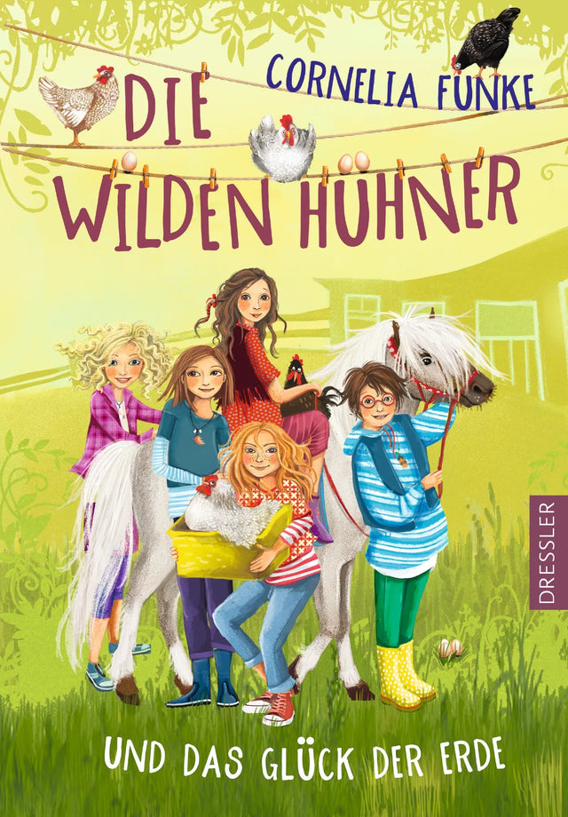 Cover: Die Wilden Hühner 4. Die Wilden Hühner und das Glück der Erde (Hardcover) von Cornelia Funke