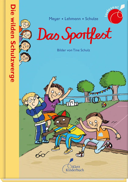 Buchcover von 'Die wilden Schulzwerge - Das Sportfest' - Gebundene Ausgabe von Meyer, Lehmann, Schulze