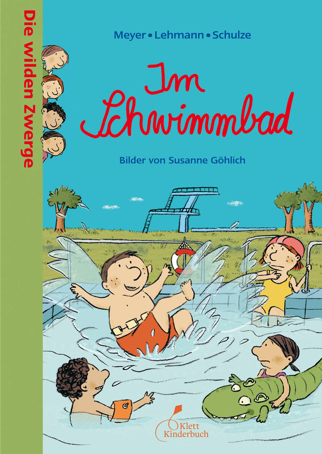 Buchcover von 'Die wilden Zwerge - Im Schwimmbad' - Gebundene Ausgabe von Meyer, Lehmann, Schulze