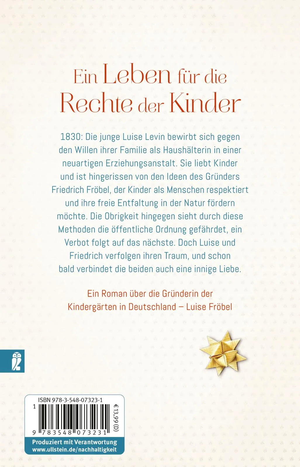 Buchrückseite von 'Die Zeit der Kinder' mit Klappentext - Taschenbuch