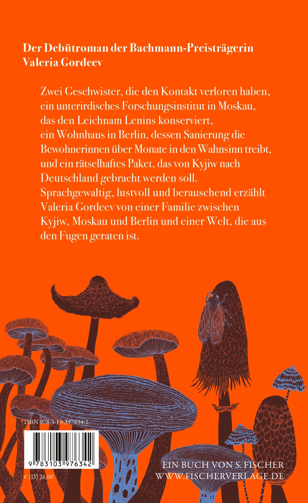 Rückseite: Die Zikade entschlüpft ihrer goldglänzenden Hülle (Hardcover)