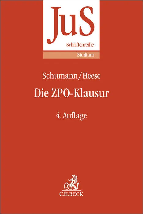 Buchcover von 'Die ZPO-Klausur' - Taschenbuch von Ekkehard Schumann