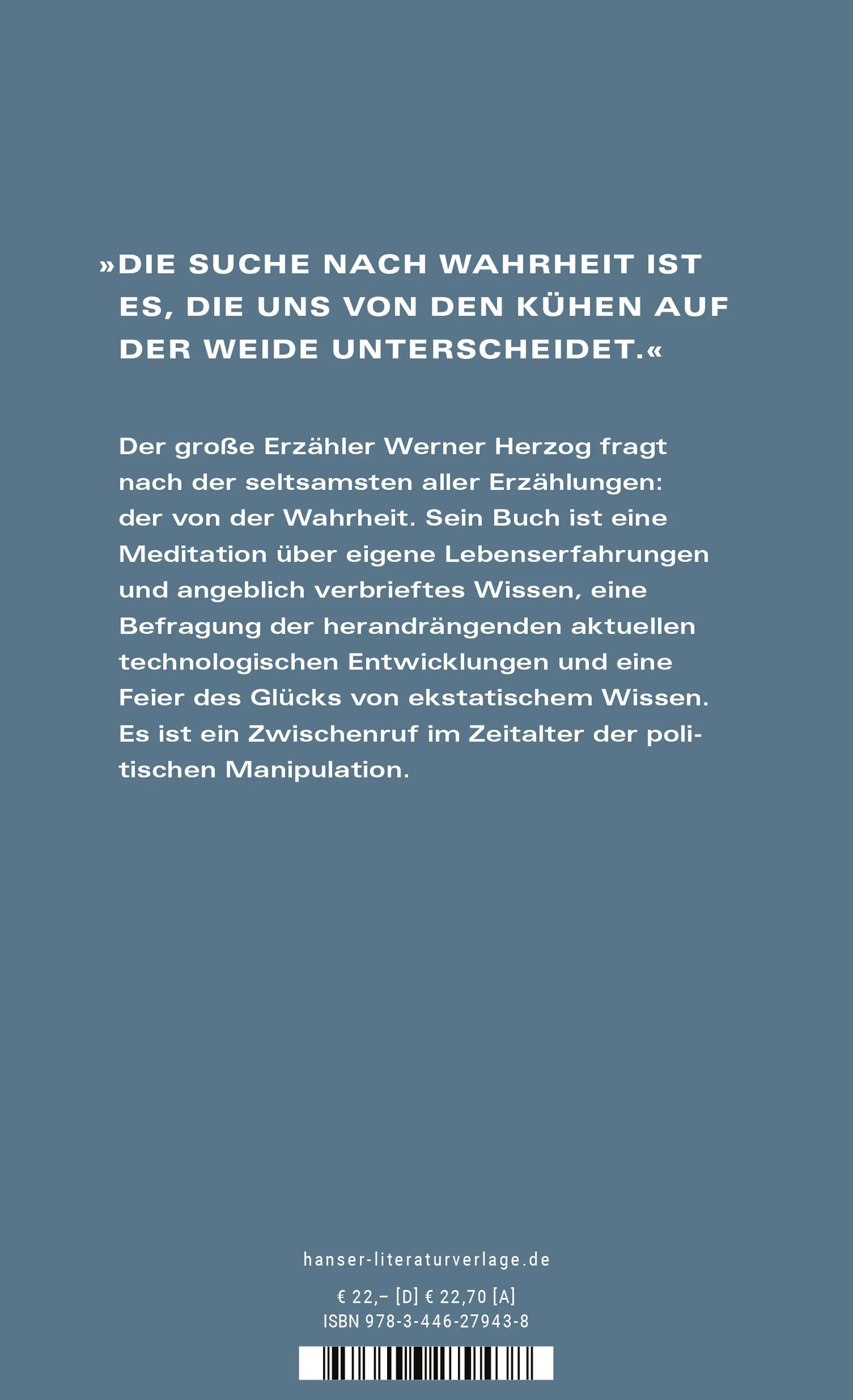 Werner Herzog - Die Zukunft der Wahrheit