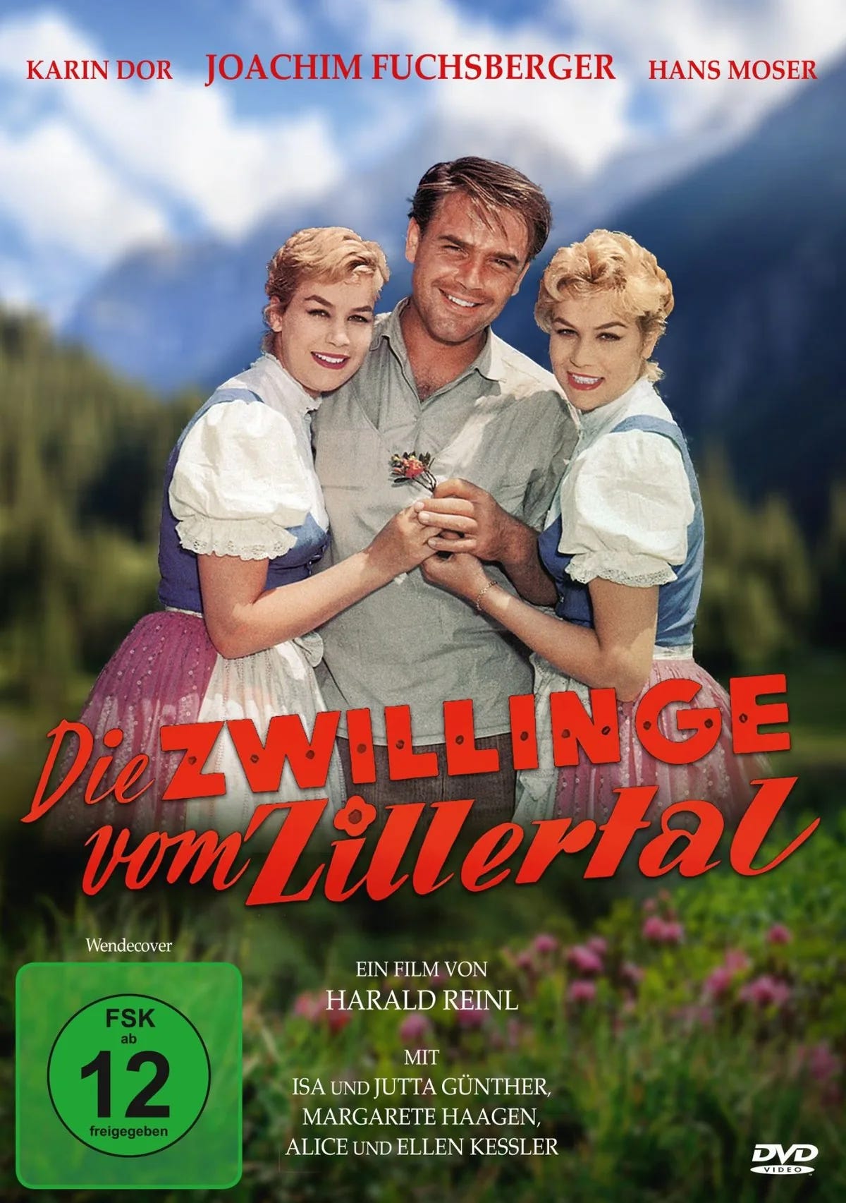DVD-Cover: Die Zwillinge vom Zillertal. Regie: Harald Reinl