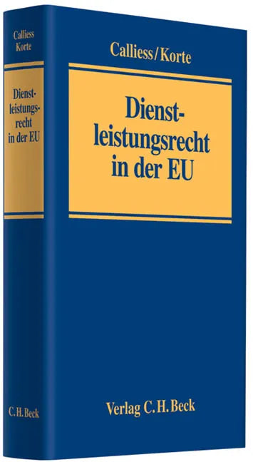 Buchcover von 'Dienstleistungsrecht in der EU' - Gebundene Ausgabe von Christian Calliess
