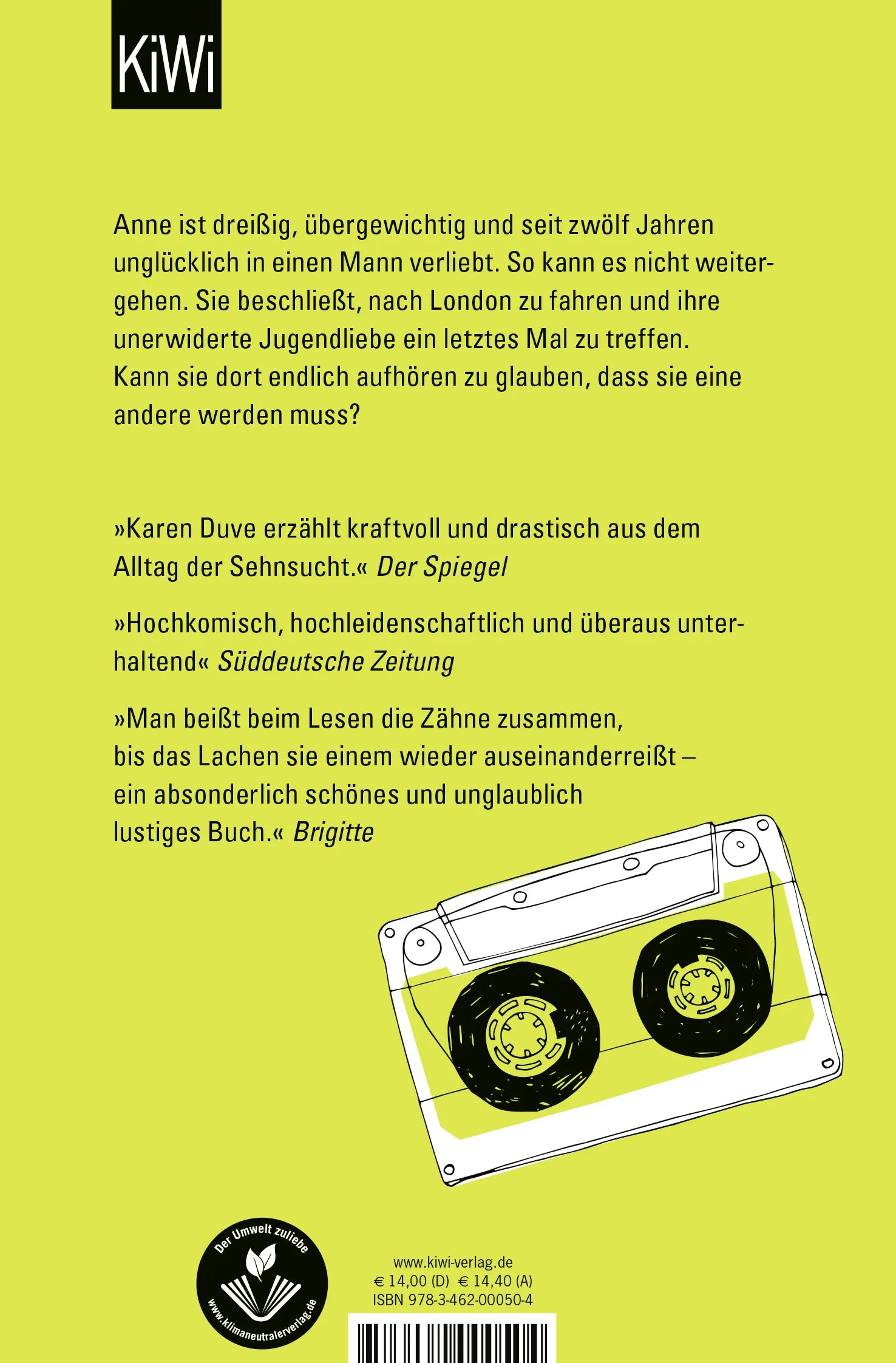Buchrückseite von 'Dies ist kein Liebeslied' mit Klappentext - Taschenbuch