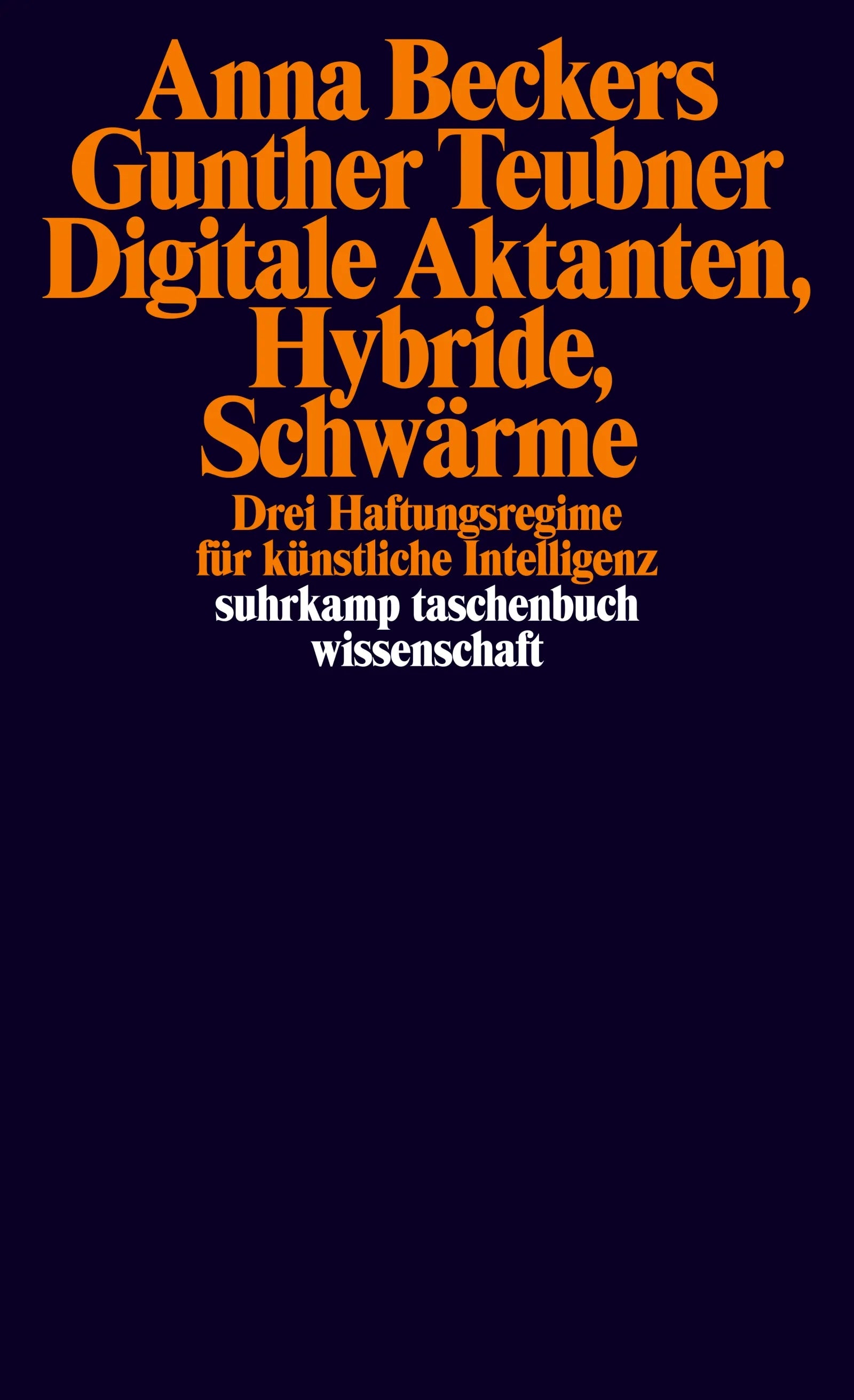 Cover: Digitale Aktanten, Hybride, Schwärme (E-Book) von Anna Beckers