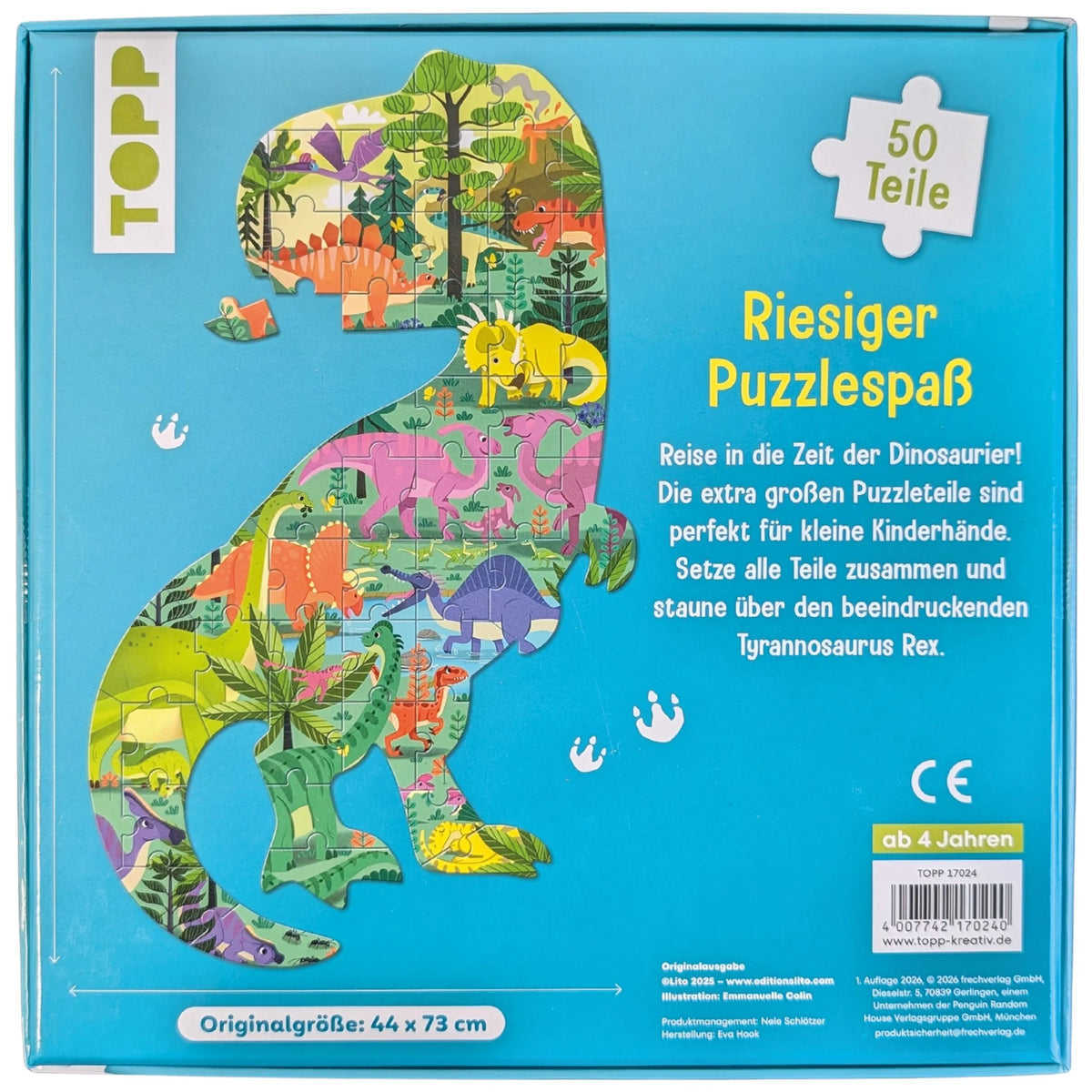 Dinosaurier XXL-Formpuzzle – Ansicht