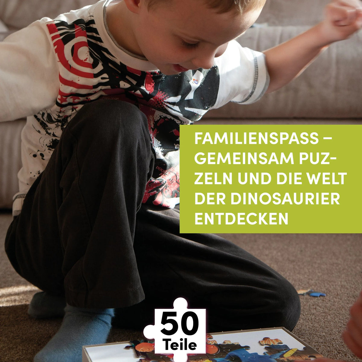 Dinosaurier XXL-Formpuzzle – Ansicht
