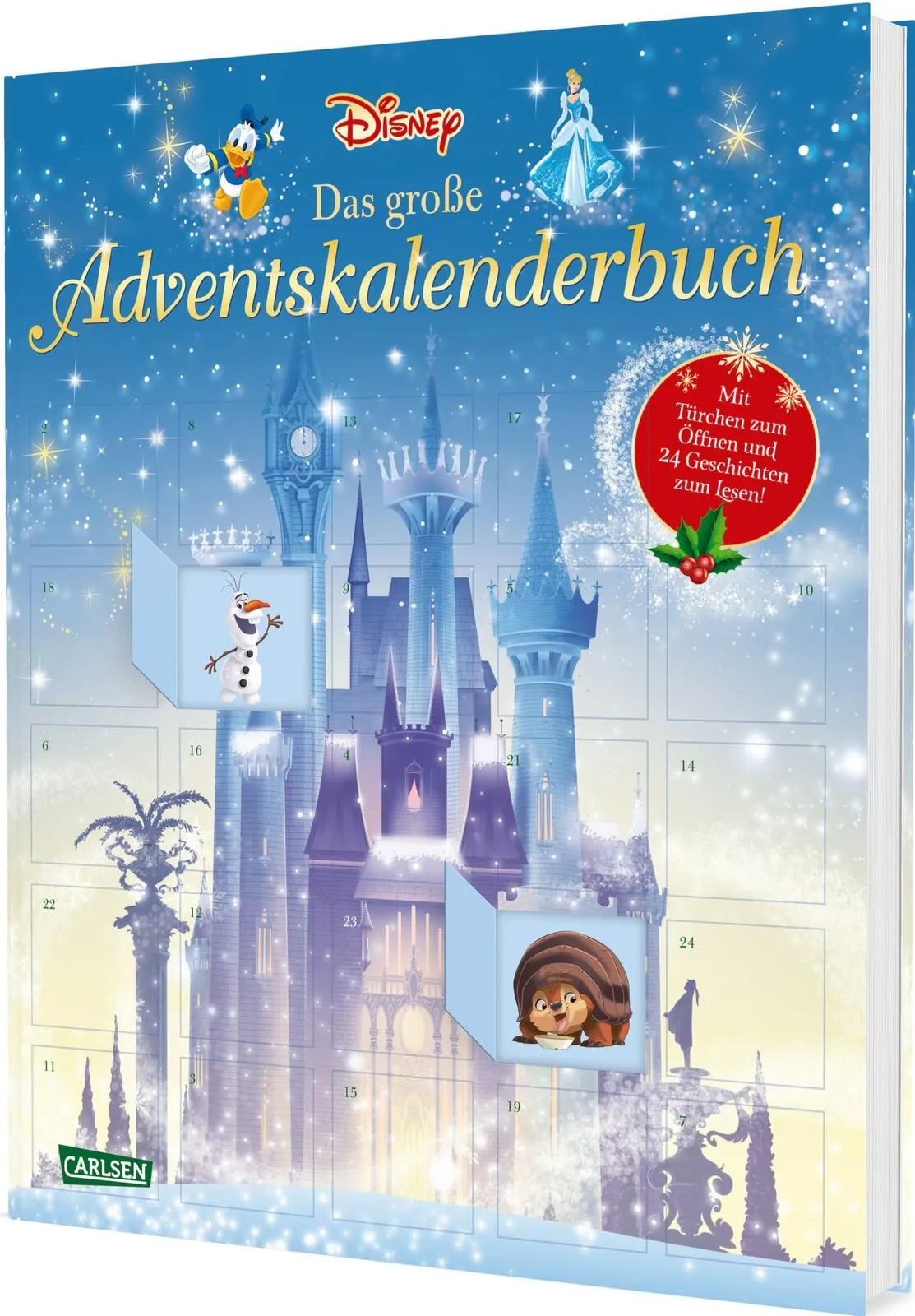 Cover: Disney: Das große Disney-Adventskalenderbuch - mit Türchen zum Öffnen (Hardcover) von Walt Disney